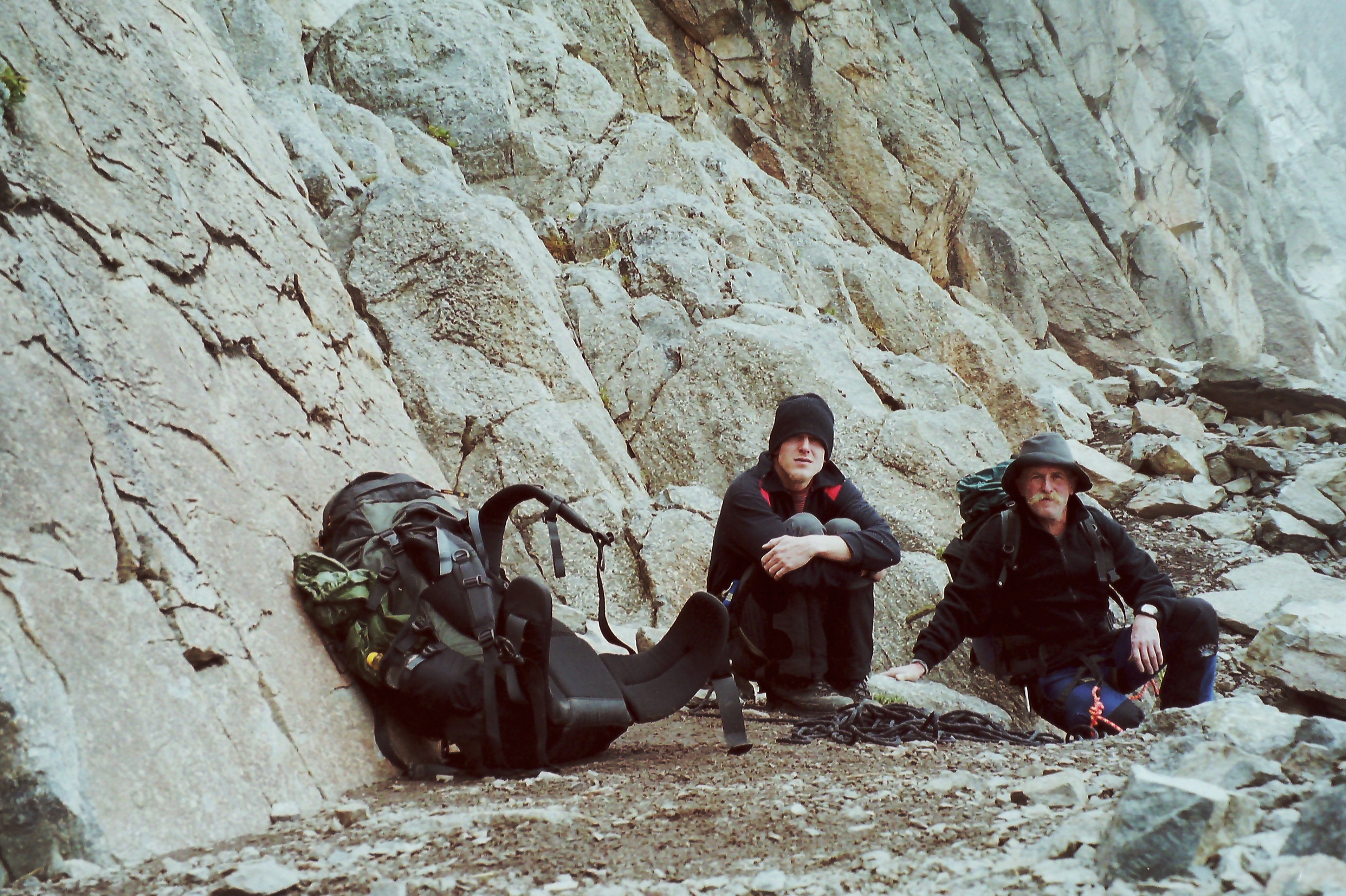 Kurze Pause! Aufstieg zum Mount Kenya