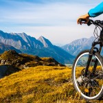 Mountainbike in den Alpen