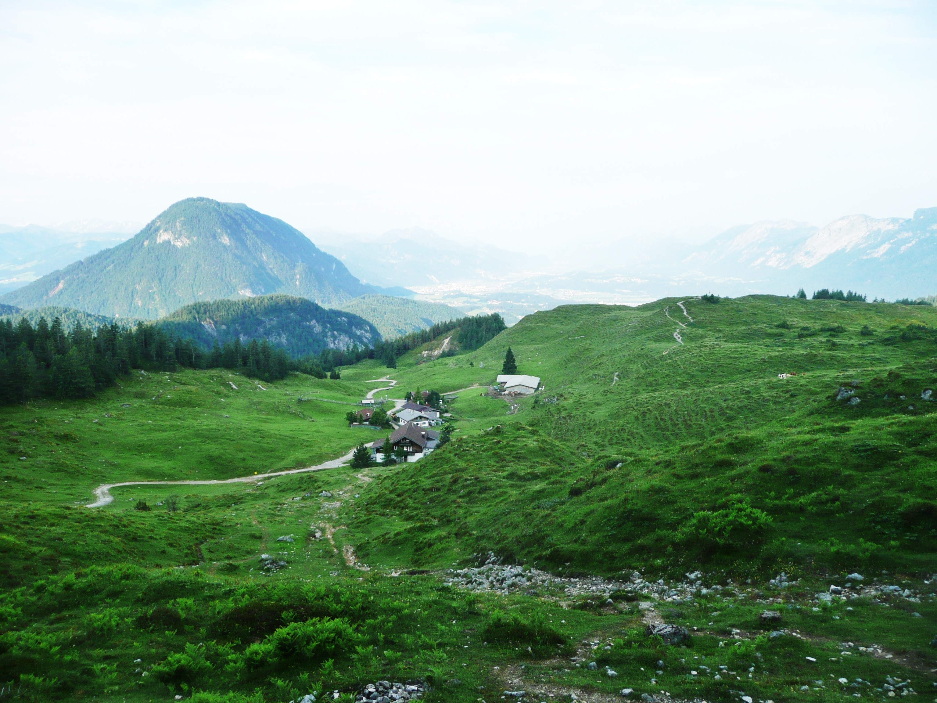 Blick auf die Kaindlalm in Tirol
