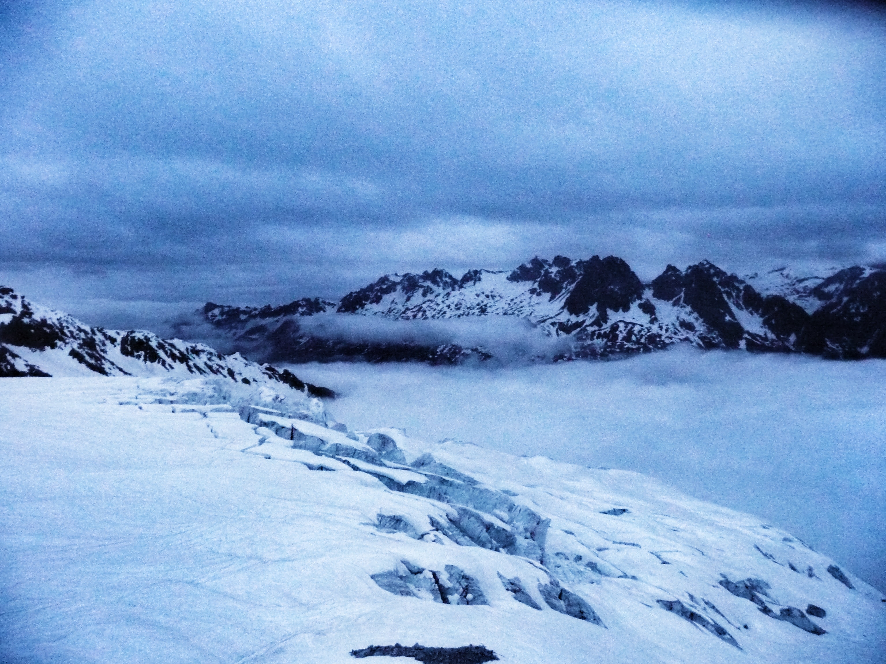 Mont Blanc Massiv von der Albert Premiere Hütte