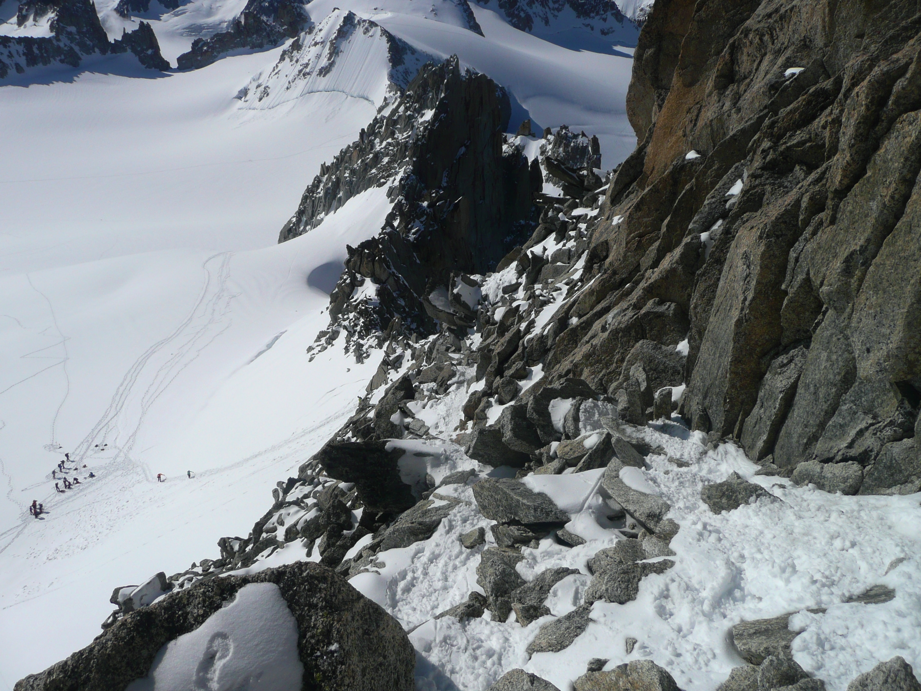 Aiguille du Tour - Abstieg