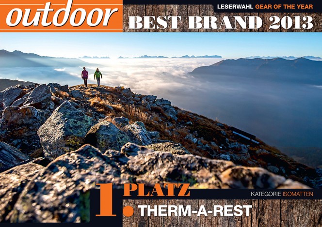 Therm-a-Rest® holt Best Brand Award