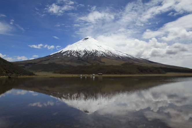 Blick auf den Cotopaxi - der mit 5.897 Metern zu den höchsten aktiven Vulkanen der Welt zählt.