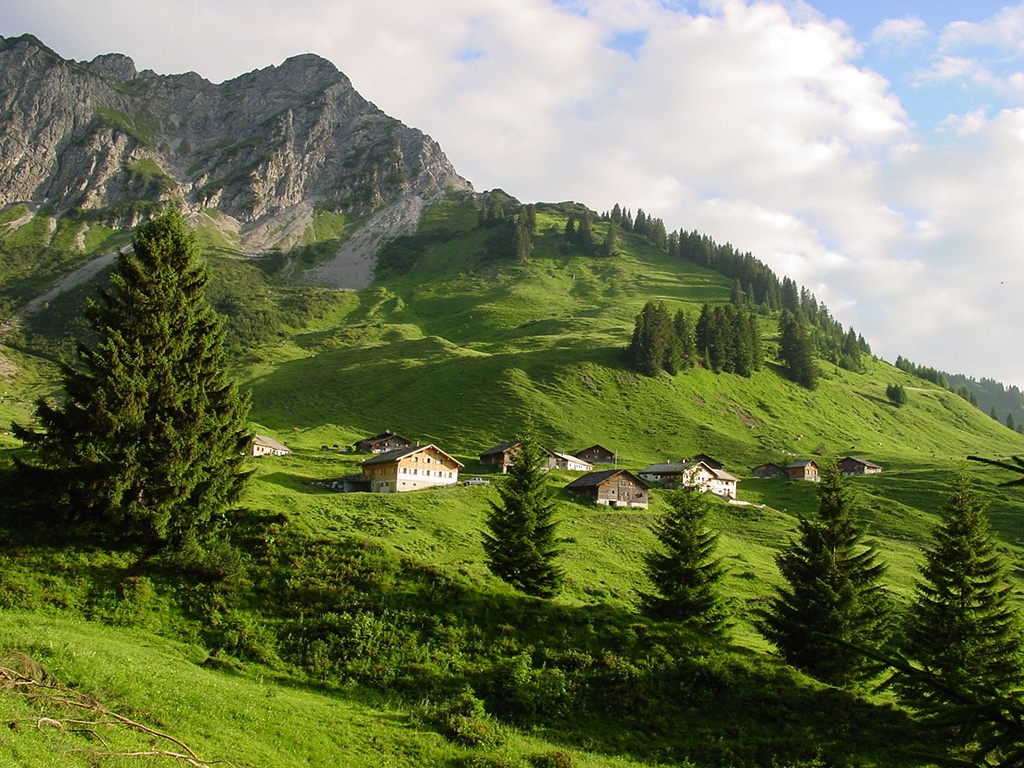Alpe Steris im Walsertal Vorarlberg