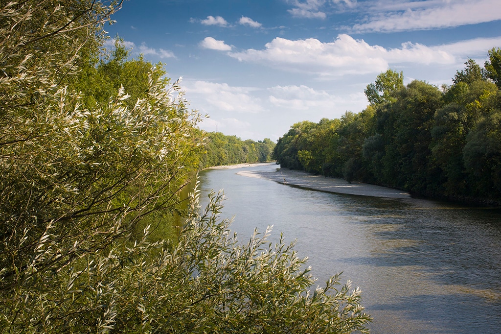 Flusslandschaft Bayerisch Schwaben