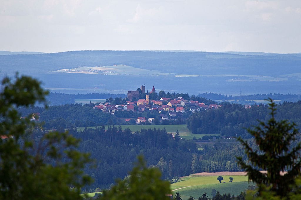 Leuchtenberg von Taennesberg aus Oberpfaelzer Wald