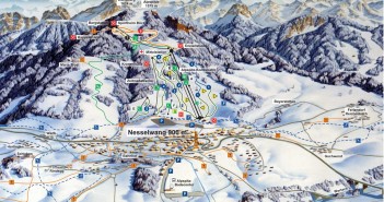 Pistenplan Skigebiet Nesselwang