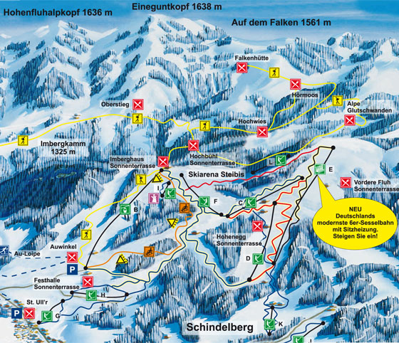 istenplan Skigebiet Schindelberg