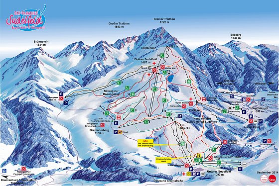 Skigebiet Sudelfeld Pistenplan