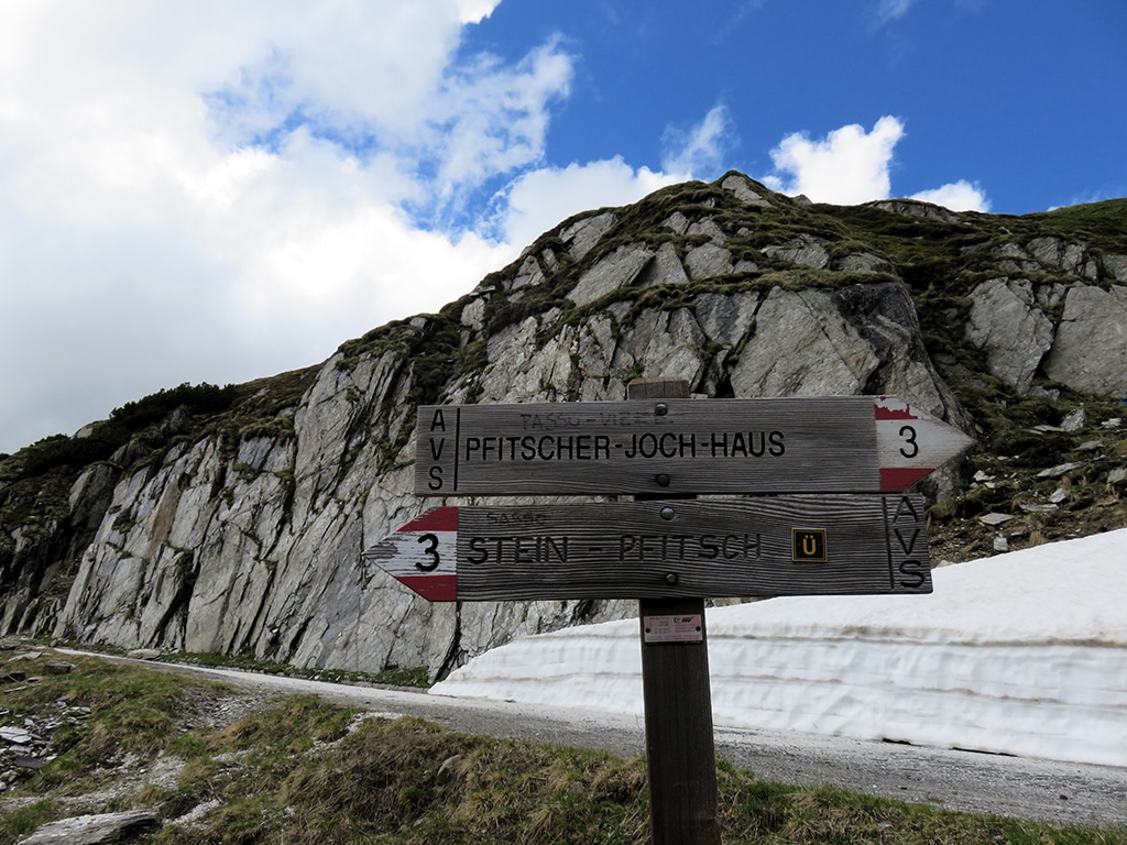 Wegweiser Pfitscherjoch