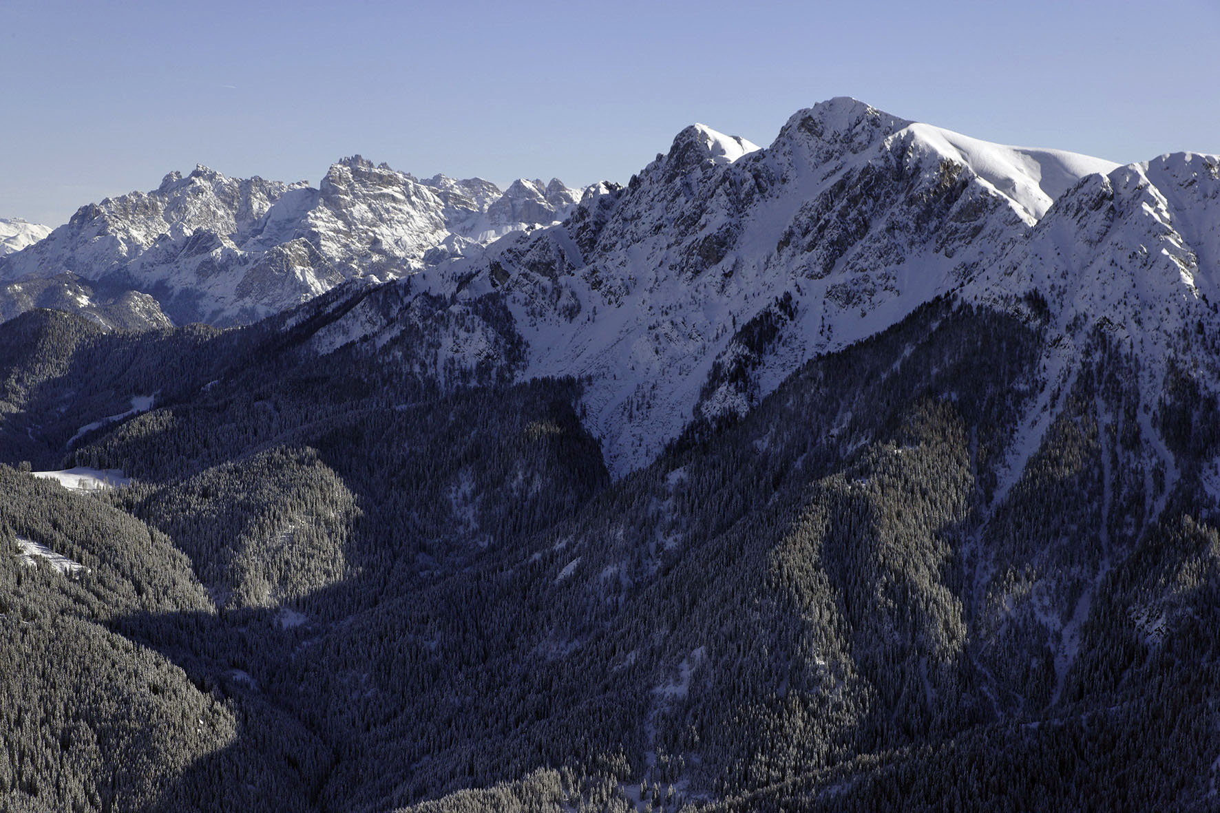 Blick in die Dolomiten Kronplatz